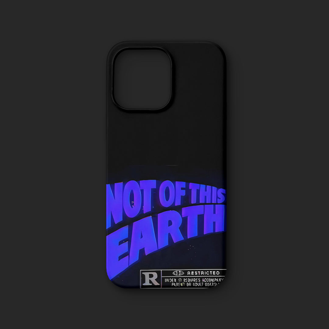EARTH BASKILI PREMİUM ŞEFFAF KILIF